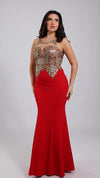 Stunning Red Evening Gown