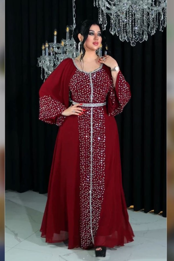 Plus Size Party Dress فساتين شيفون مقاسات كبيرة