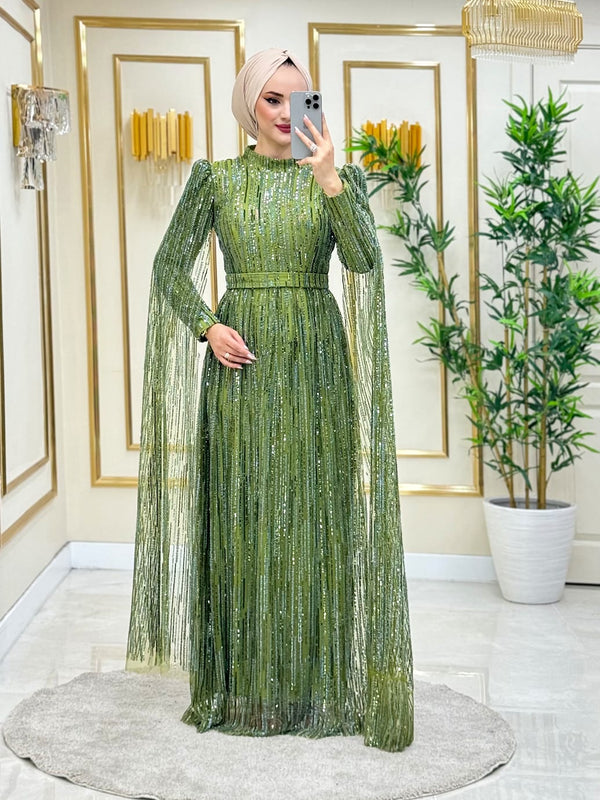Stunning Green Sequin Dress