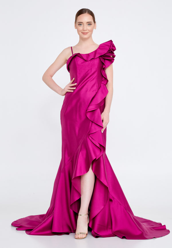 Stunning Magenta Evening Dress
