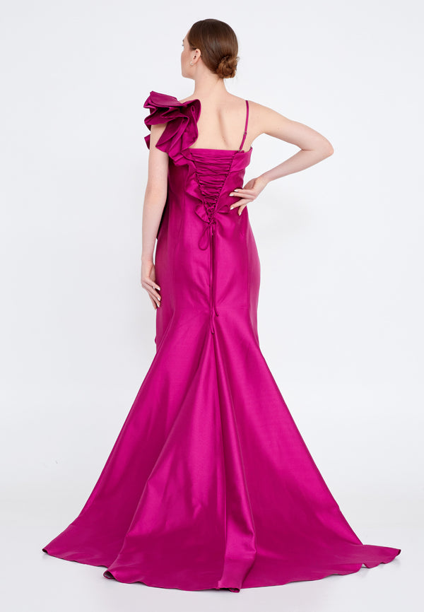 Stunning Magenta Evening Dress