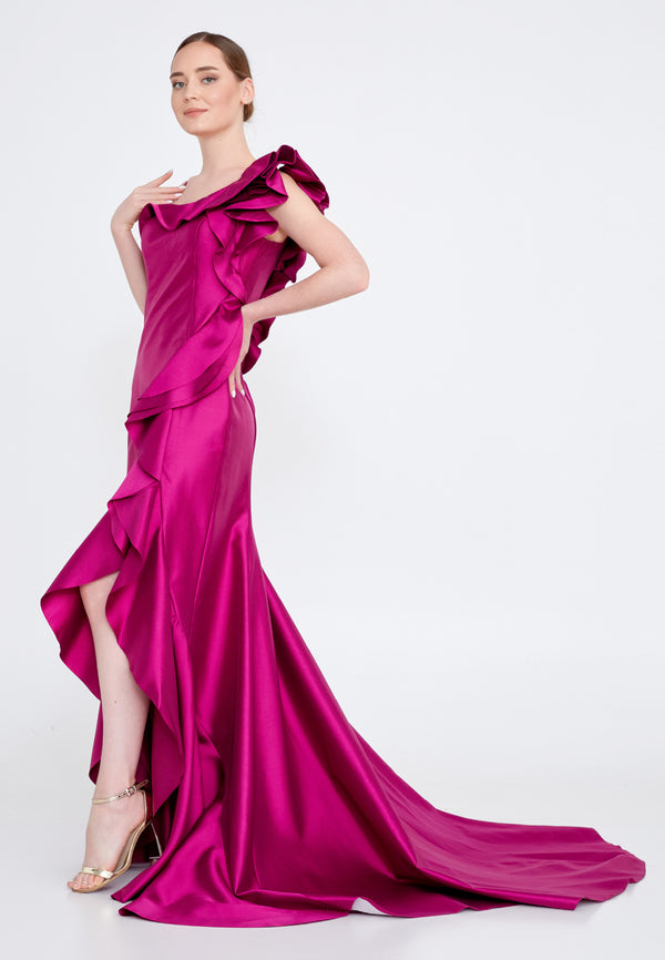 Stunning Magenta Evening Dress