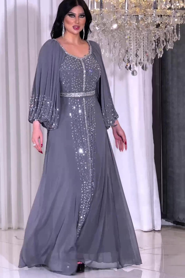 Plus Size Party Dress فساتين شيفون مقاسات كبيرة