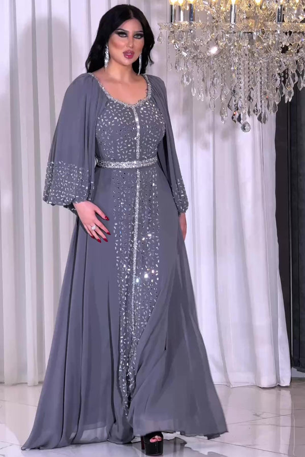 Plus Size Party Dress فساتين شيفون مقاسات كبيرة