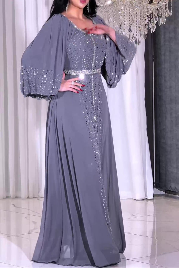 Plus Size Party Dress فساتين شيفون مقاسات كبيرة